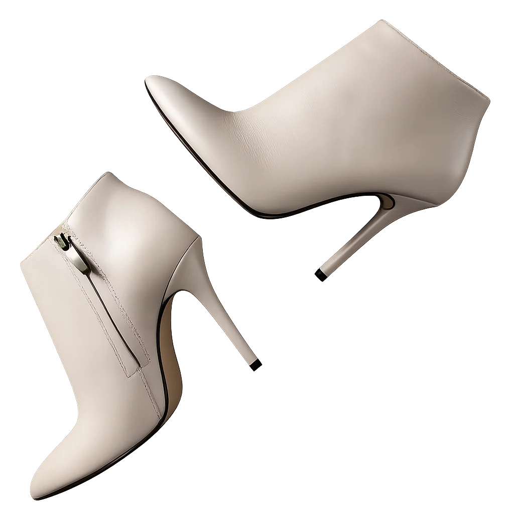 Greta ivory bootie